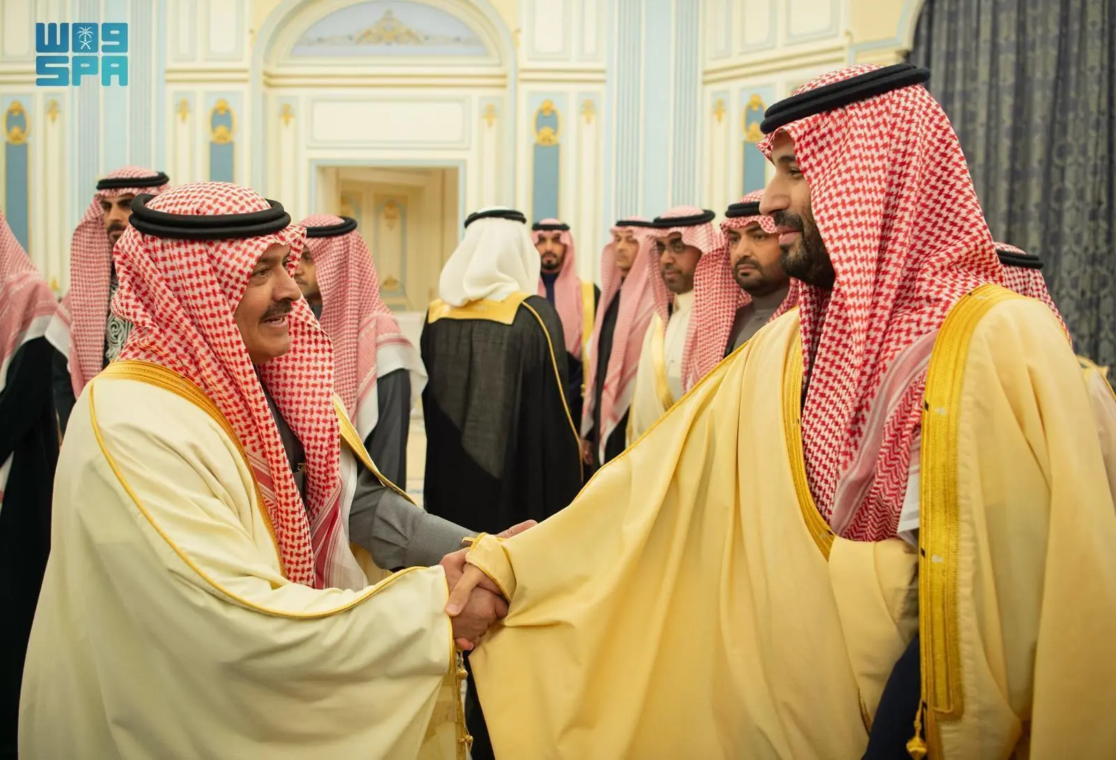 عجلان بن عبدالعزيز العجلان يتشرف بالسلام على سمو ولي العهد وتهنئته سموه ...